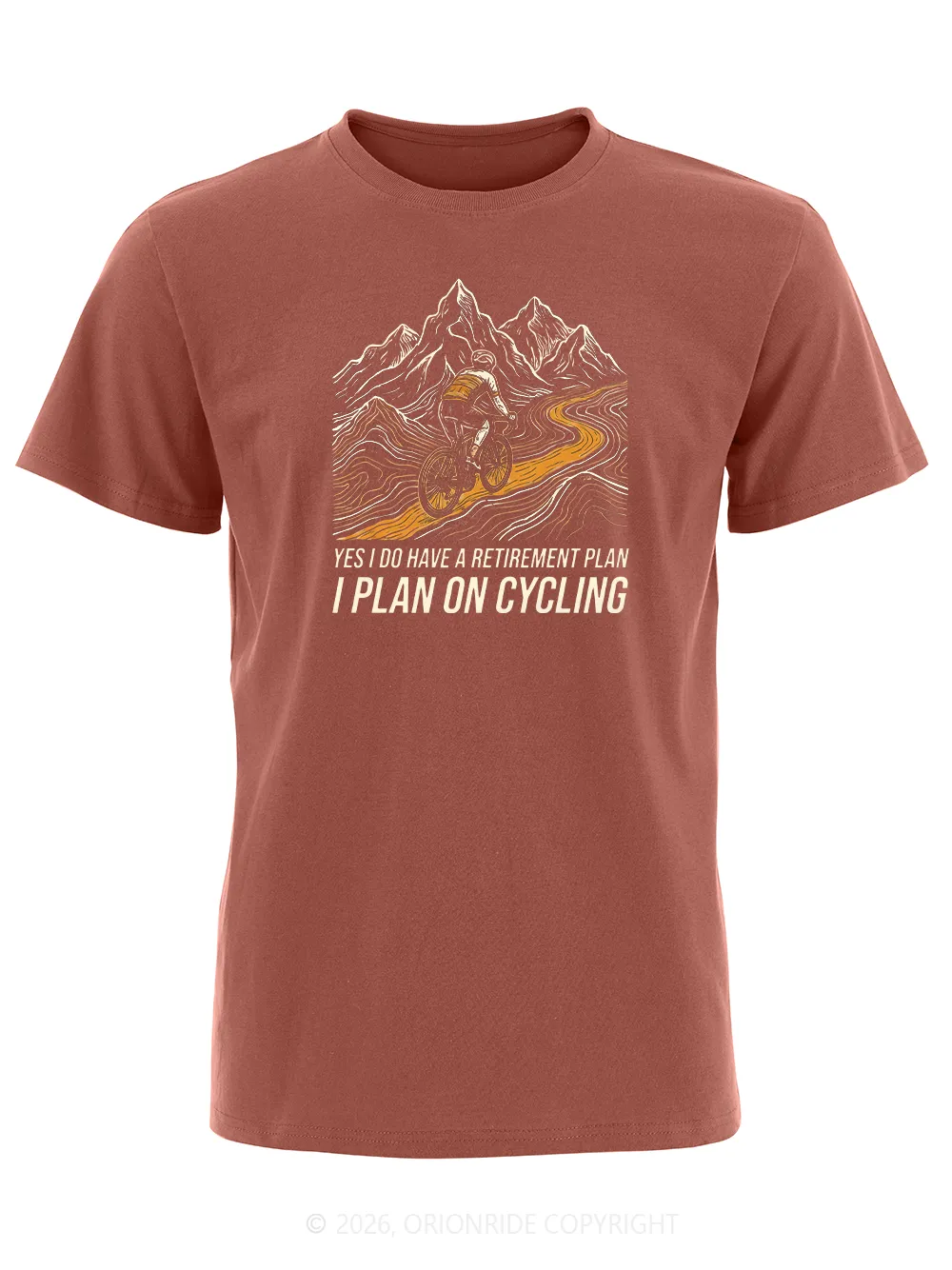 Orionride I Have A Retirement Plan Short Sleeves Bike T-Shirt sold by Orionride product image thumbnail 4
