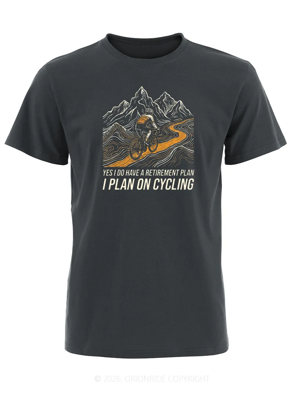 Orionride I Have A Retirement Plan Short Sleeves Bike T-Shirt sold by Orionride product image thumbnail 2