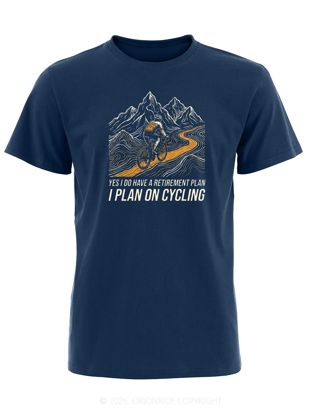 Orionride I Have A Retirement Plan Short Sleeves Bike T-Shirt sold by Orionride