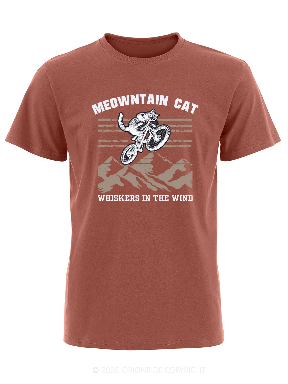 Orionride Cat Riding Short Sleeves Bike T-Shirt sold by Orionride product image thumbnail 5