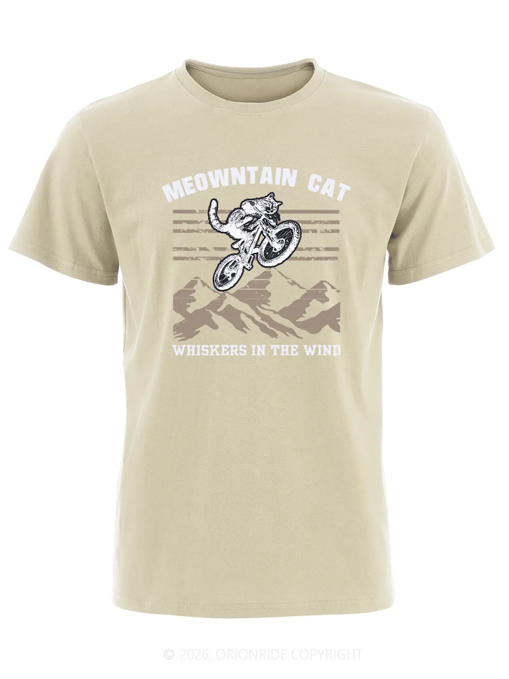 Orionride Cat Riding Short Sleeves Bike T-Shirt sold by Orionride product image thumbnail 4