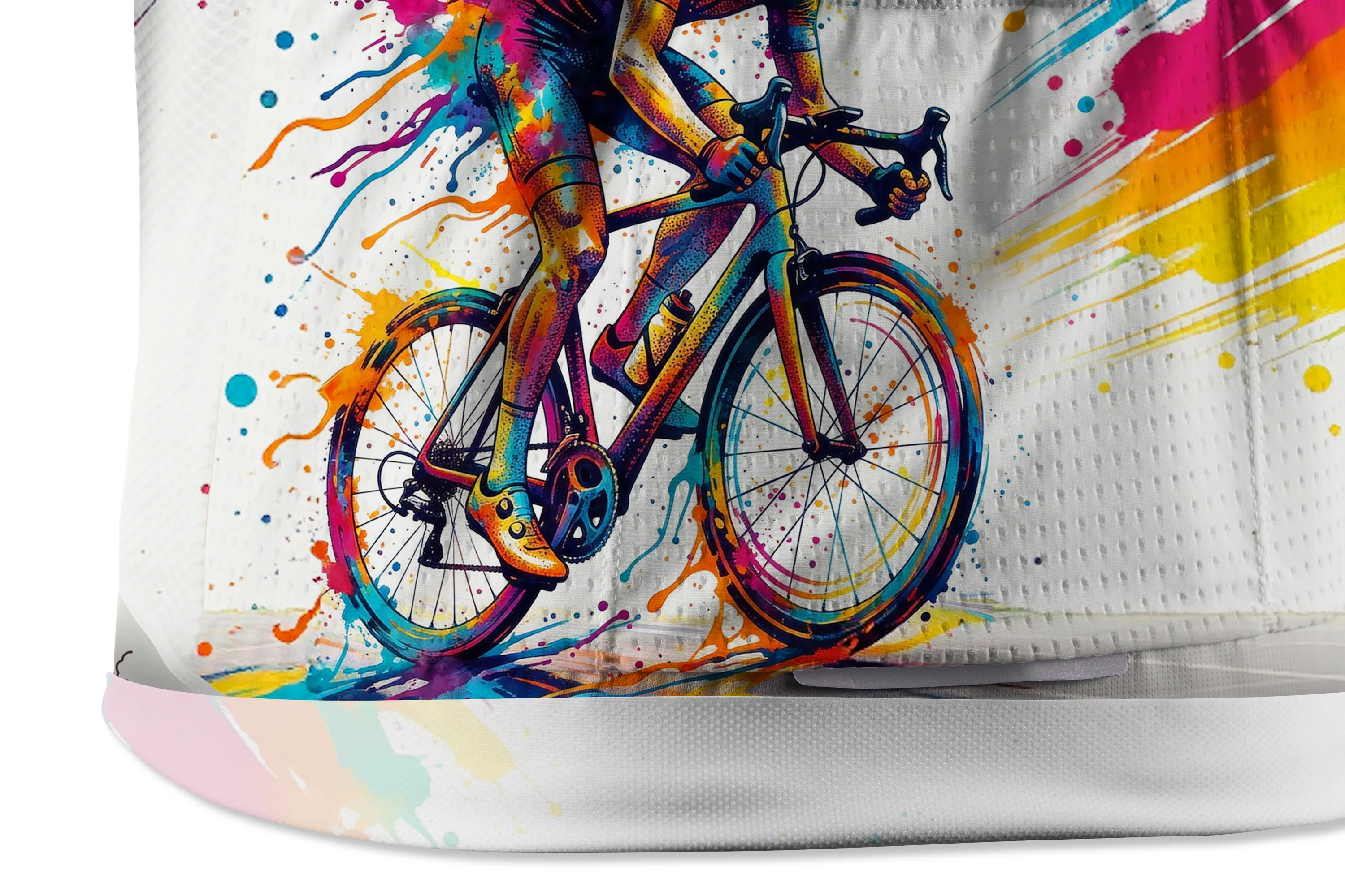 Orionride Ink Splash Cyclist Short Sleeves Cycling Jersey sold by Orionride product image thumbnail 3