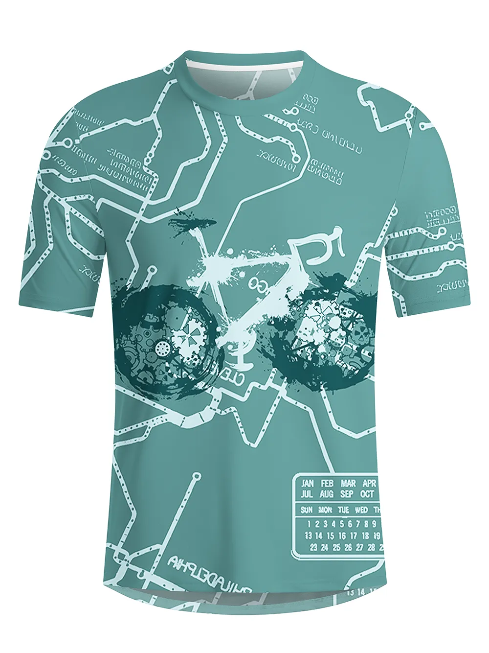 Orionride Green Trail Men's Breathable Short Sleeve Technical Tee sold by Orionride