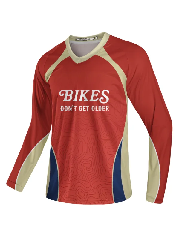 Orionride Don't Get Older Long Sleeve Downhill Jersey made by Orionride
