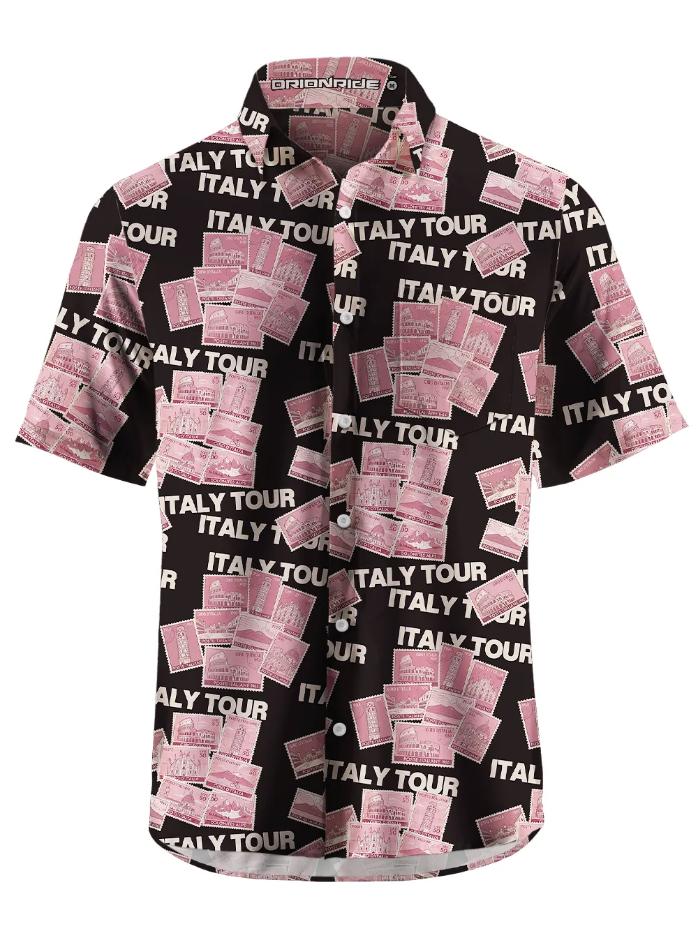 Orionride City Stamps Zipper Pockets Ultra Lightweight Short Sleeves Gravel Shirt sold by Orionride