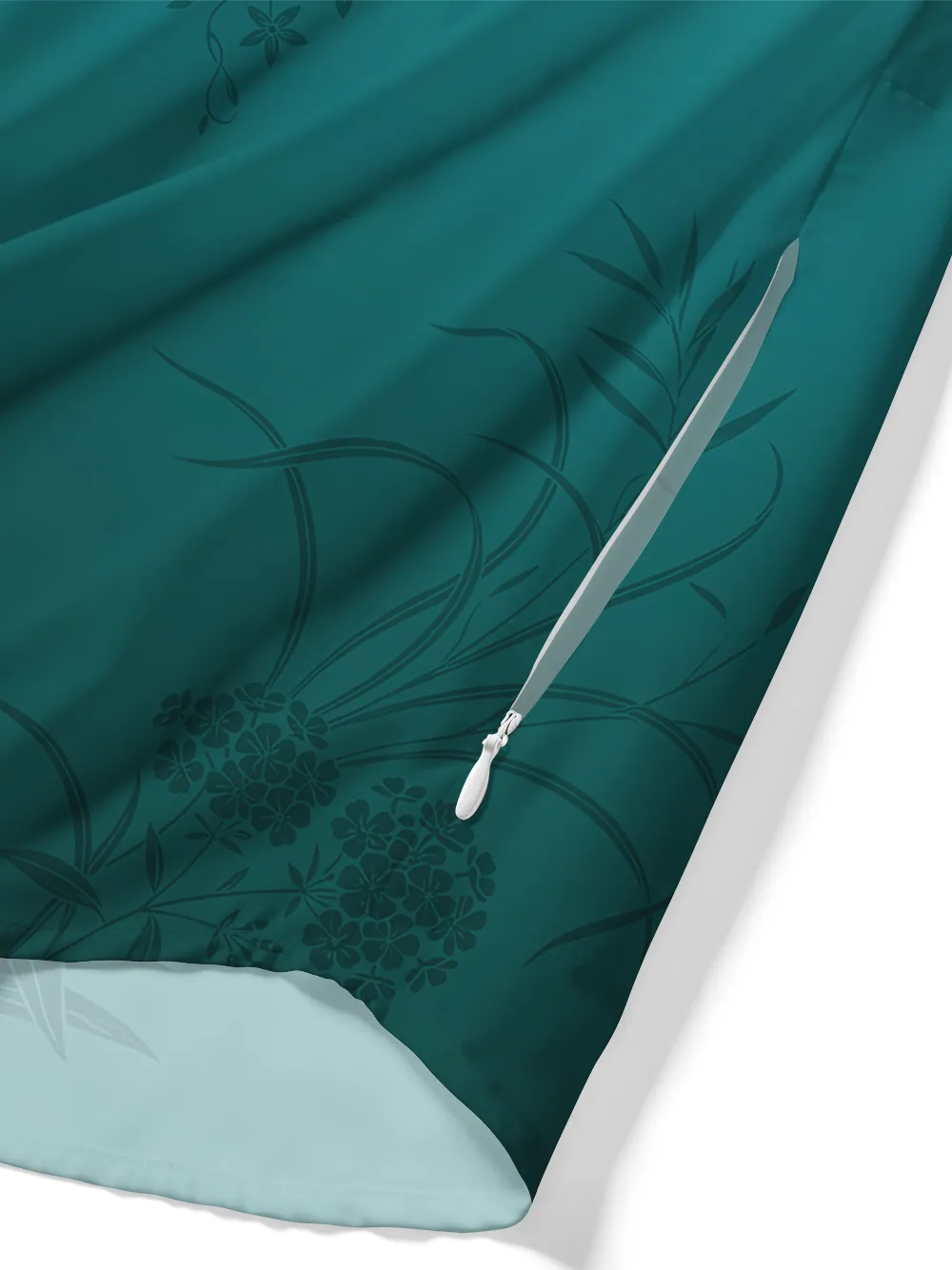 Orionride Gradient Leaves Zipper Pockets Ultra Lightweight Short Sleeves Gravel Shirt sold by Orionride product image thumbnail 5