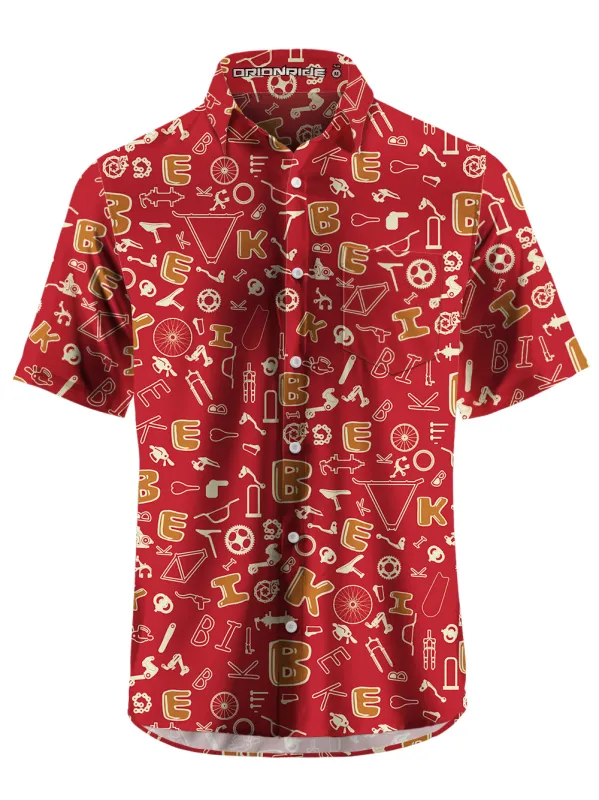 Orionride Short Sleeves Letter Zipper Pockets Ultra Lightweight Gravel Shirt made by Orionride