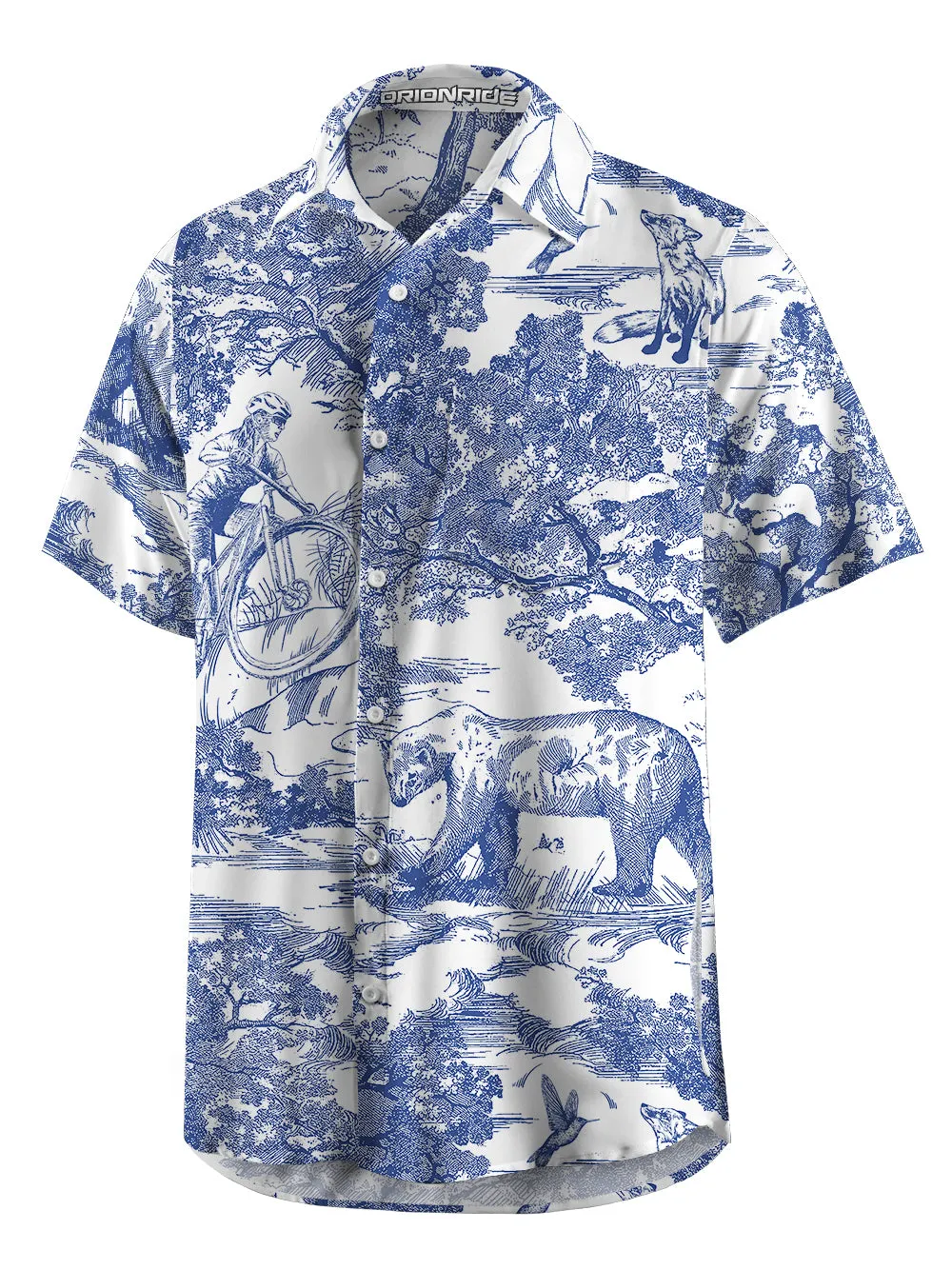 Orionride Short Sleeves Forest Adventure Zipper Pockets Ultra Lightweight Gravel Shirt sold by Orionride product image thumbnail 2