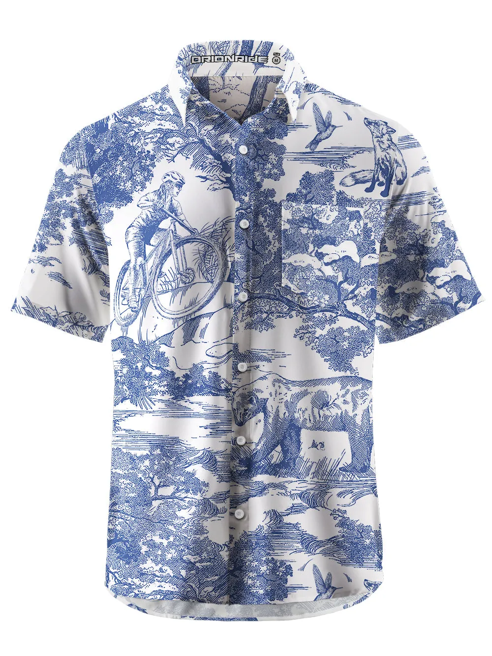 Orionride Short Sleeves Forest Adventure Zipper Pockets Ultra Lightweight Gravel Shirt sold by Orionride