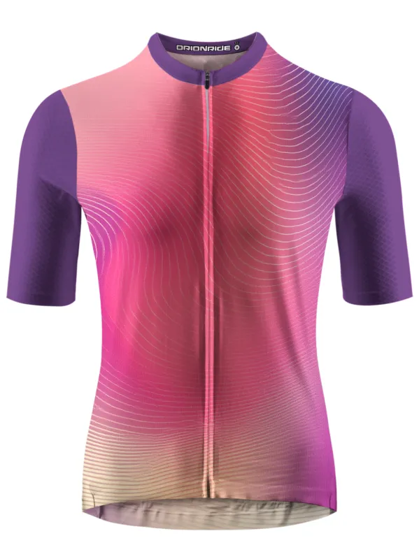 Orionride Pink Memories Short Sleeves Cycling Jersey made by Orionride