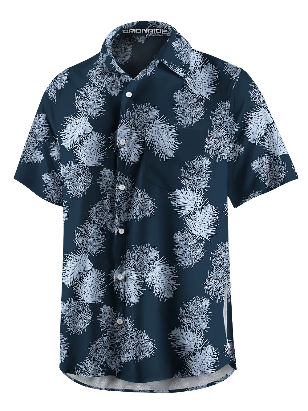 Orionride Line Drawing Of Leaves Zipper Pockets Ultra Lightweight Short Sleeves Gravel Shirt sold by Orionride product image thumbnail 2