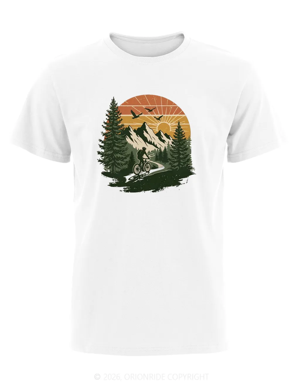 Orionride Wilderness Scenery Short Sleeves Bike T-Shirt sold by Orionride