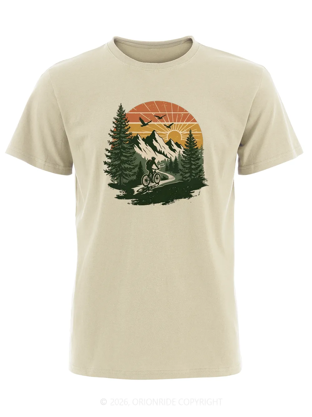 Orionride Wilderness Scenery Short Sleeves Bike T-Shirt sold by Orionride product image thumbnail 3