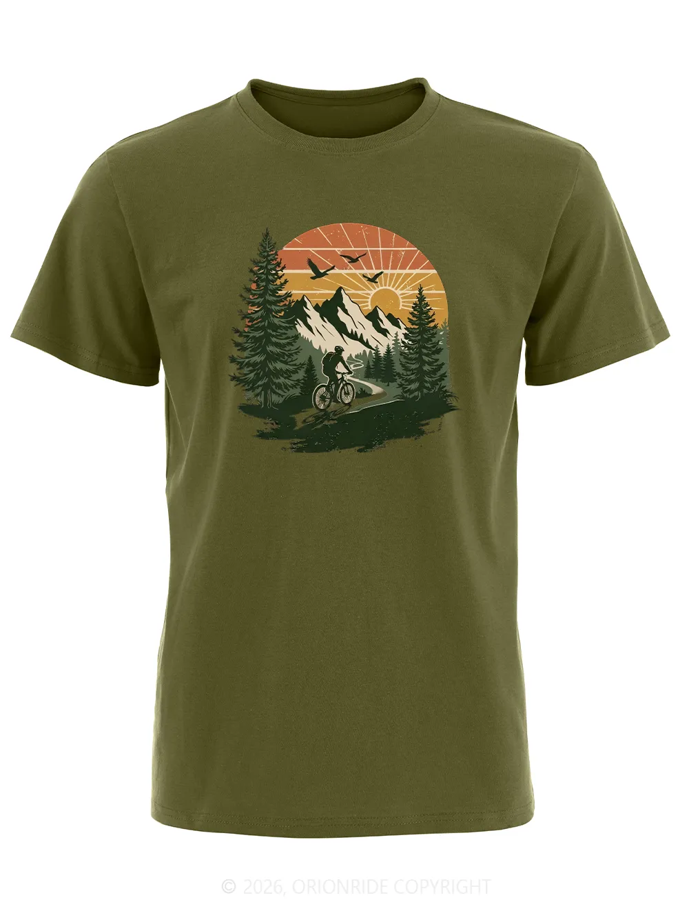 Orionride Wilderness Scenery Short Sleeves Bike T-Shirt sold by Orionride product image thumbnail 5