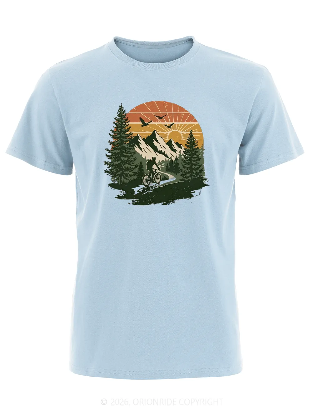 Orionride Wilderness Scenery Short Sleeves Bike T-Shirt sold by Orionride product image thumbnail 2