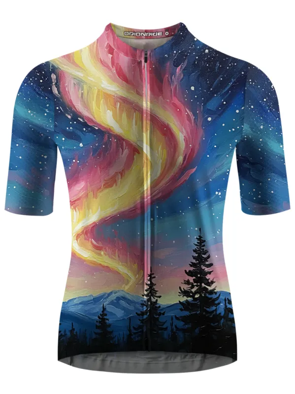 Orionride Northern Lights Short Sleeves Cycling Jersey made by Orionride