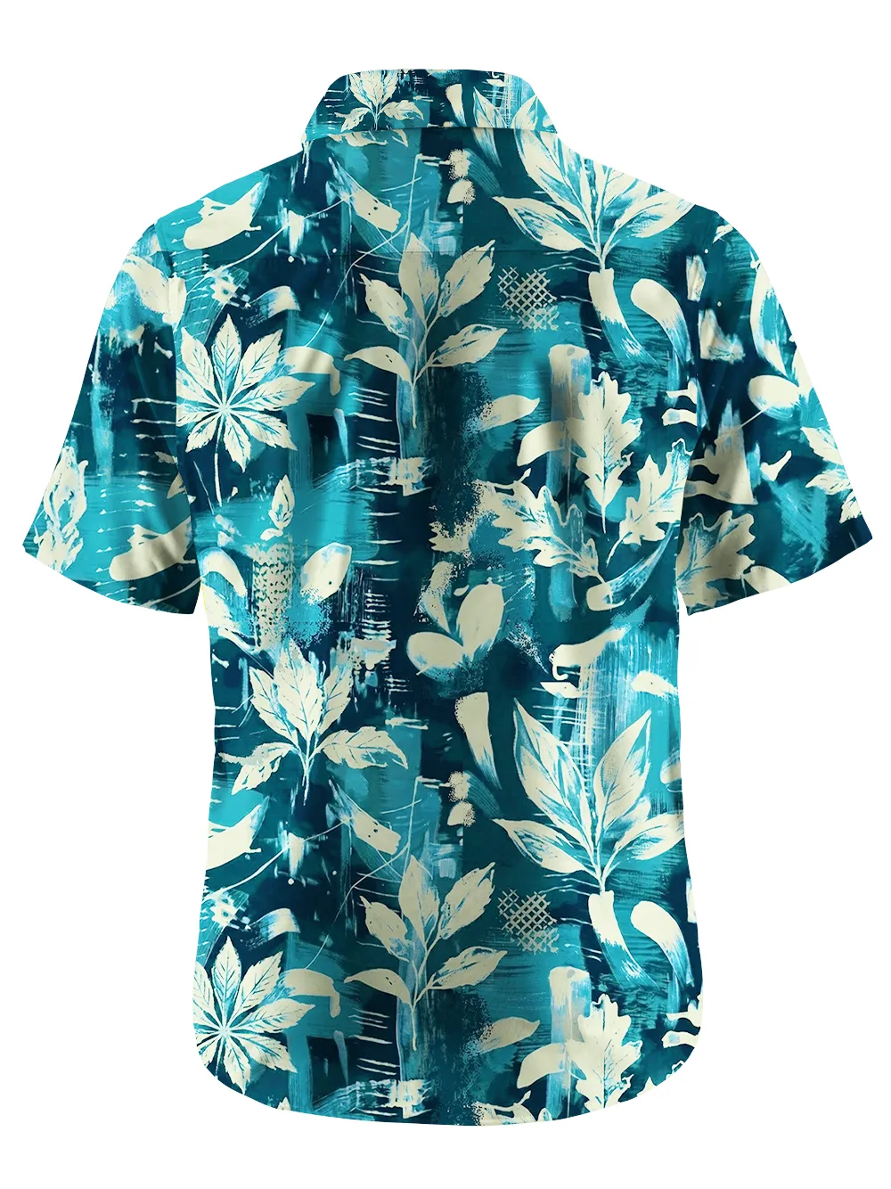 Orionride Leaf Graffiti Zipper Pockets Ultra Lightweight Short Sleeves Gravel Shirt sold by Orionride product image thumbnail 4