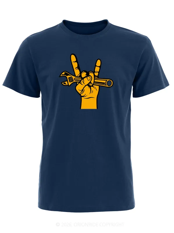 Orionride Rock Wrench Short Sleeves Bike T-Shirt made by Orionride
