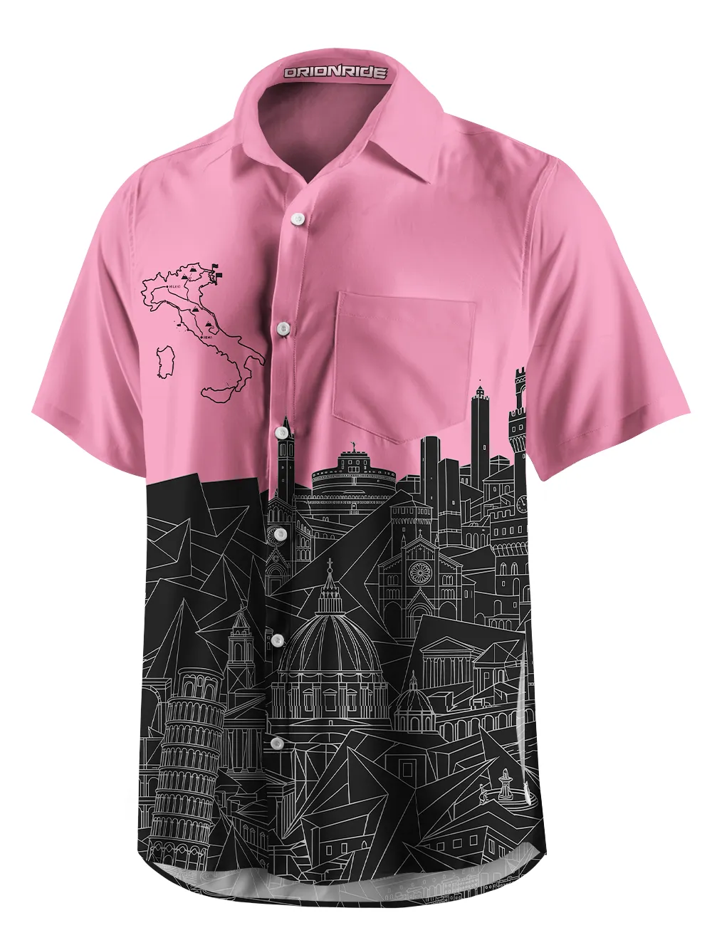 Orionride Italian Night Zipper Pockets Ultra Lightweight Short Sleeves Gravel Shirt sold by Orionride product image thumbnail 2