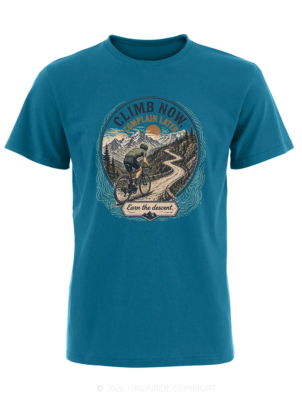 Orionride Sunrise Cycling Short Sleeves Bike T-Shirt sold by Orionride product image thumbnail 4