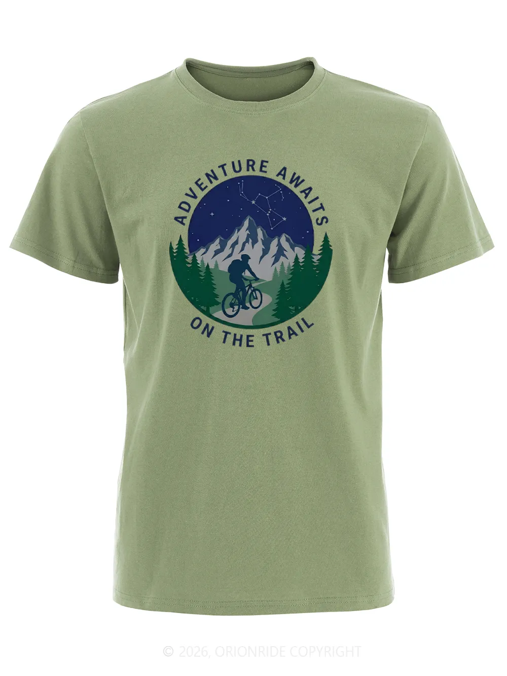 Orionride Cycling Under The Stars Short Sleeves Bike T-Shirt sold by Orionride product image thumbnail 2