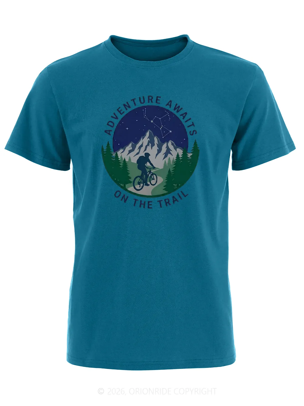 Orionride Cycling Under The Stars Short Sleeves Bike T-Shirt sold by Orionride product image thumbnail 5