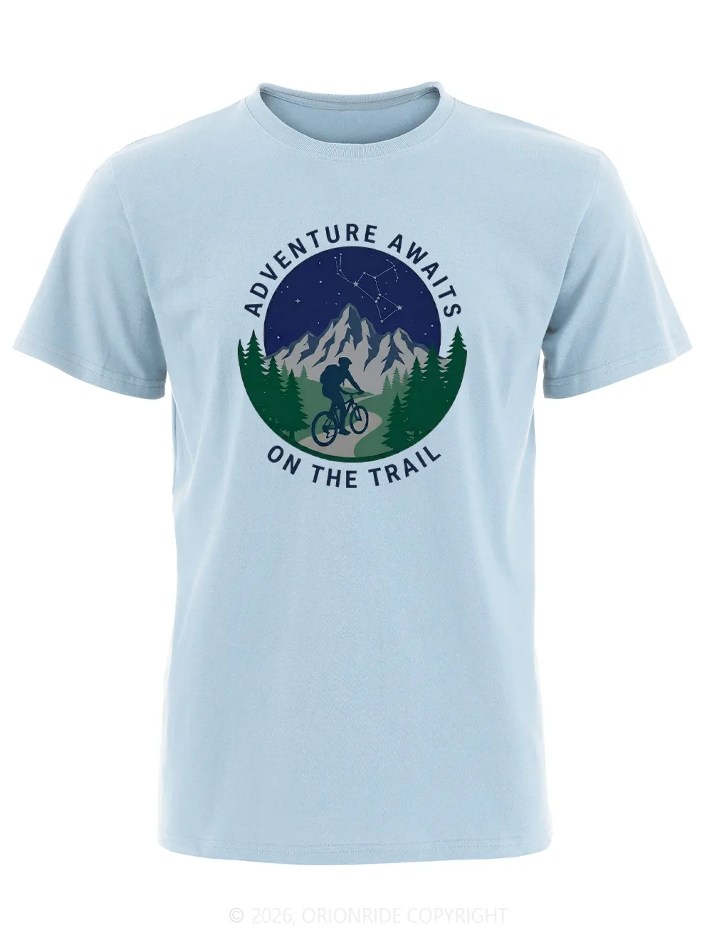 Orionride Cycling Under The Stars Short Sleeves Bike T-Shirt sold by Orionride product image thumbnail 3
