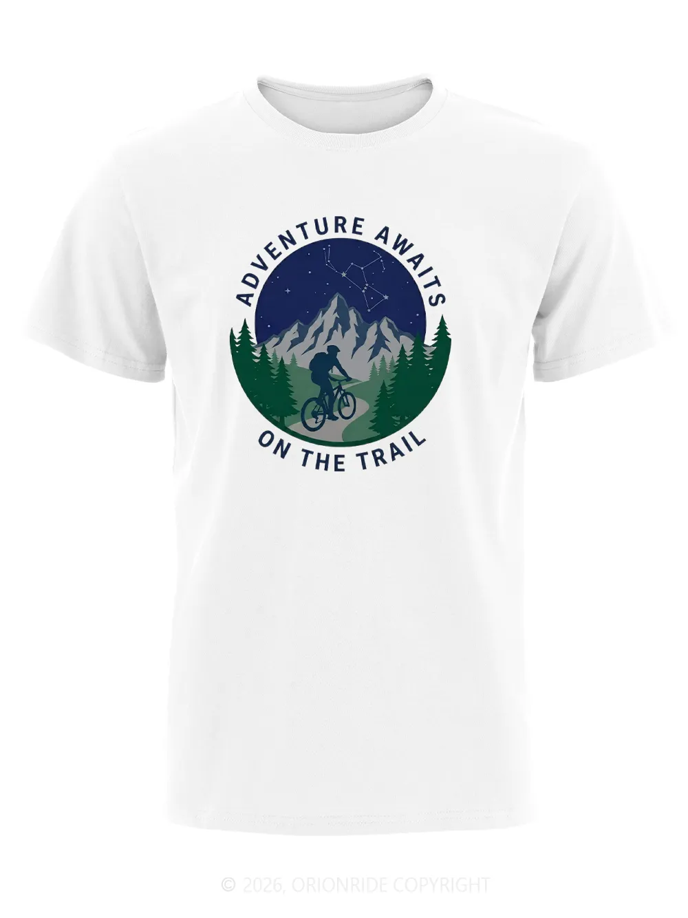 Orionride Cycling Under The Stars Short Sleeves Bike T-Shirt sold by Orionride product image thumbnail 4