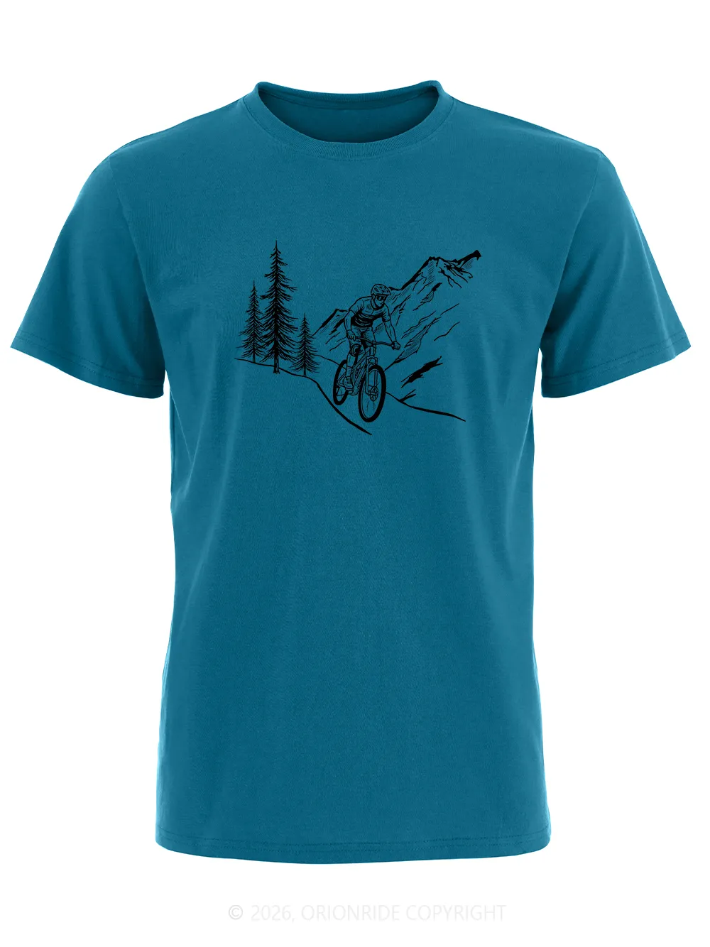 Orionride Beside The Pine Tree Short Sleeves Bike T-Shirt sold by Orionride product image thumbnail 3