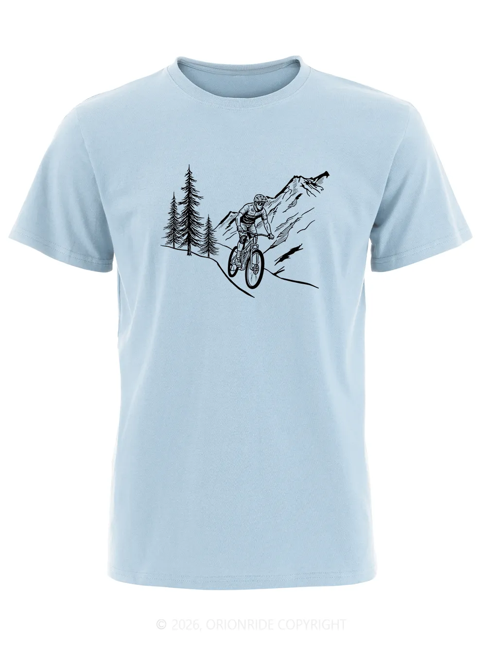 Orionride Beside The Pine Tree Short Sleeves Bike T-Shirt sold by Orionride product image thumbnail 5