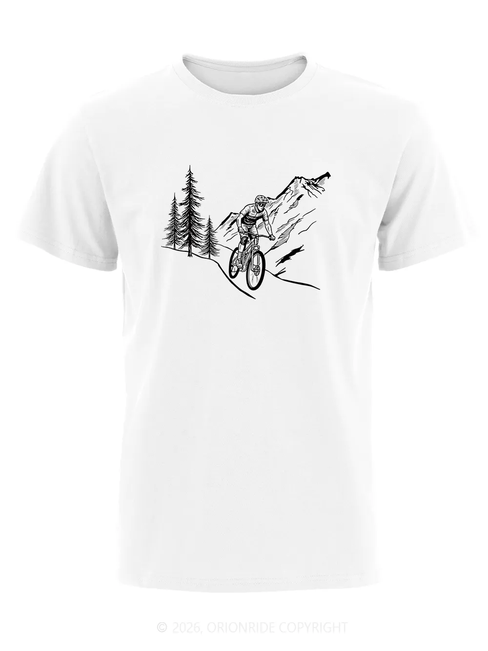 Orionride Beside The Pine Tree Short Sleeves Bike T-Shirt sold by Orionride product image thumbnail 4