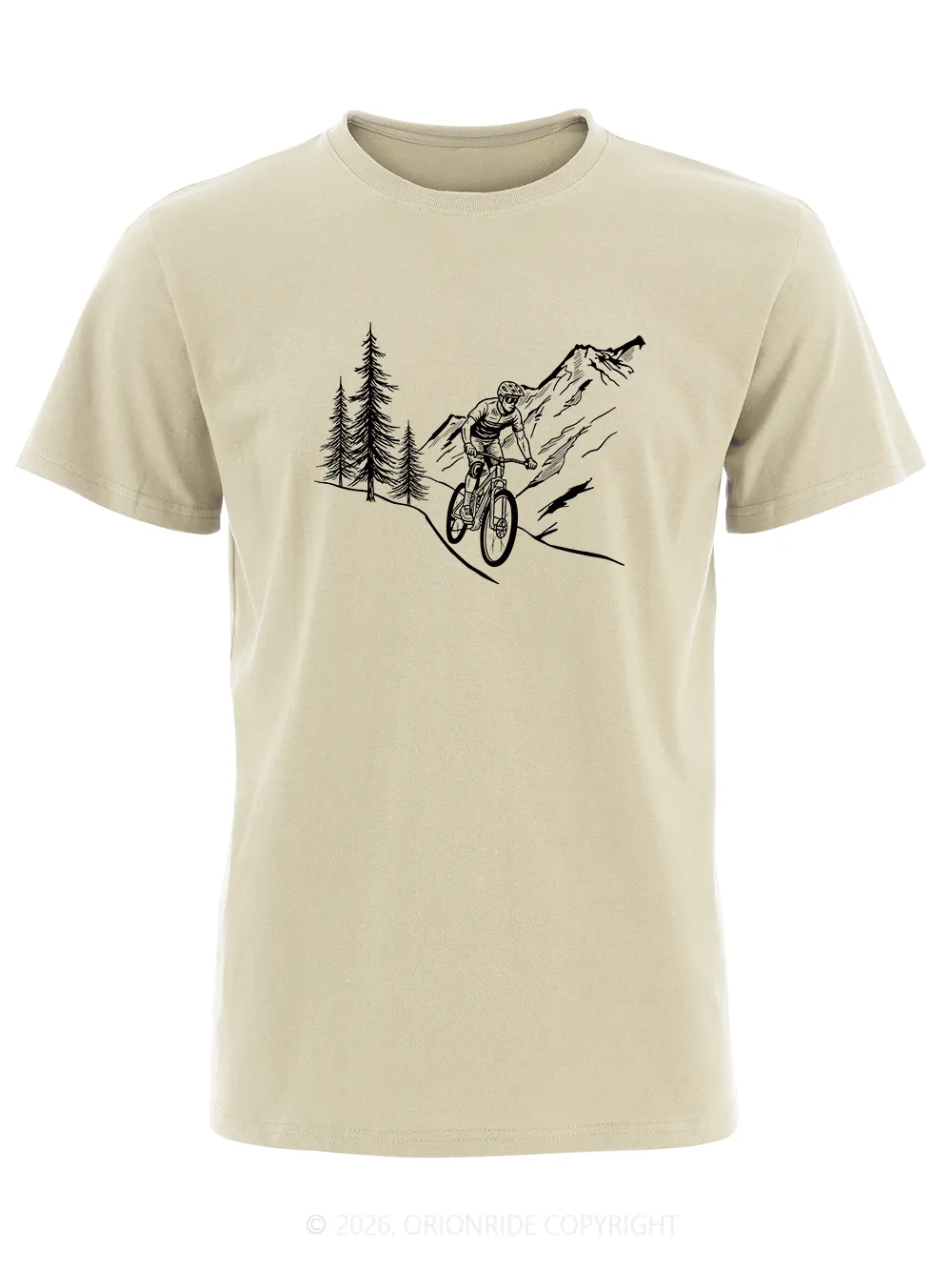 Orionride Beside The Pine Tree Short Sleeves Bike T-Shirt sold by Orionride product image thumbnail 2