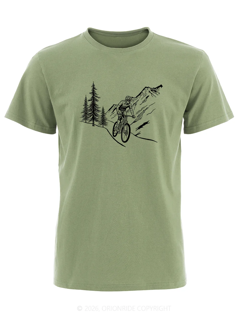 Orionride Beside The Pine Tree Short Sleeves Bike T-Shirt sold by Orionride