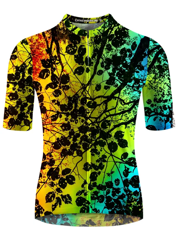 Orionride Flower Light And Shadow Short Sleeves Cycling Jersey made by Orionride