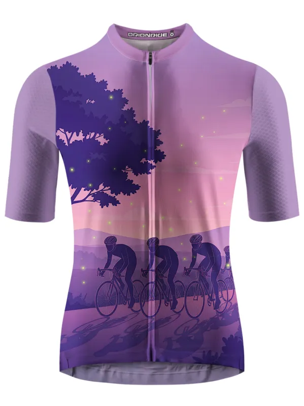 Orionride Fluorescent Flashing Short Sleeves Cycling Jersey made by Orionride