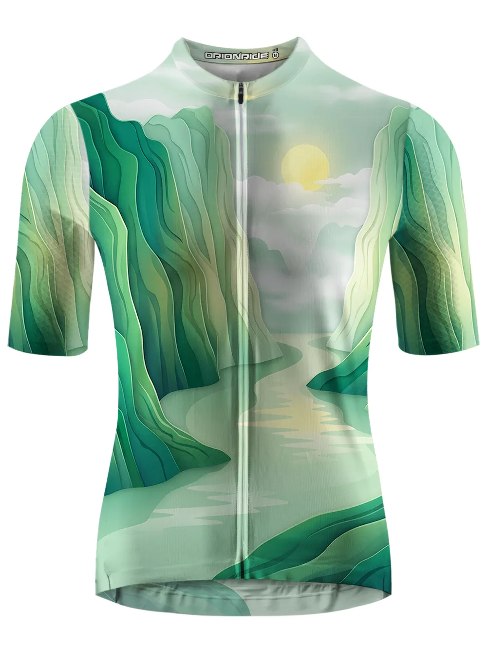 Orionride Verdant Mountains And Waters Short Sleeves Cycling Jersey sold by Orionride