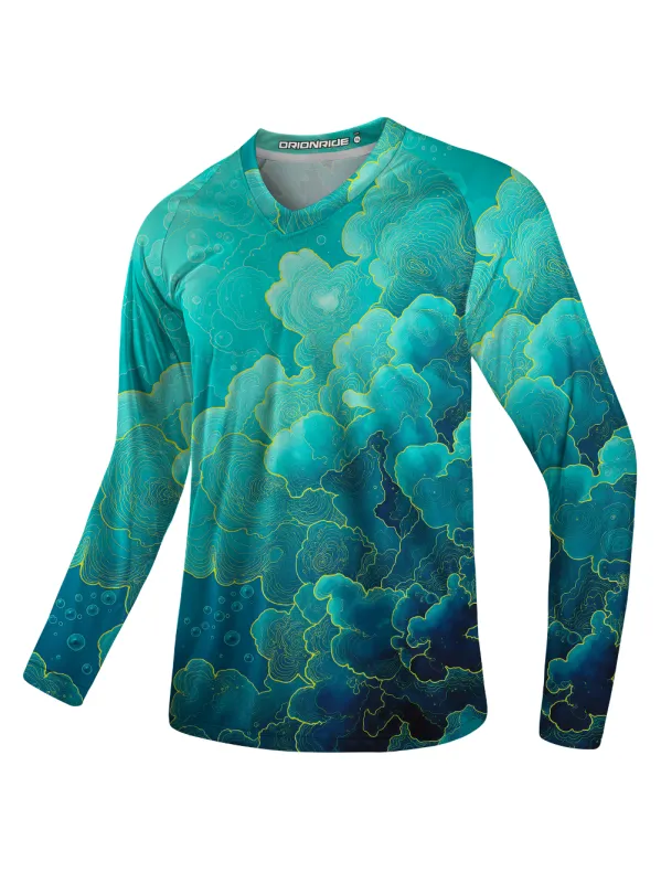 Orionride Cloud Bubbles Long Sleeve Downhill Jersey made by Orionride