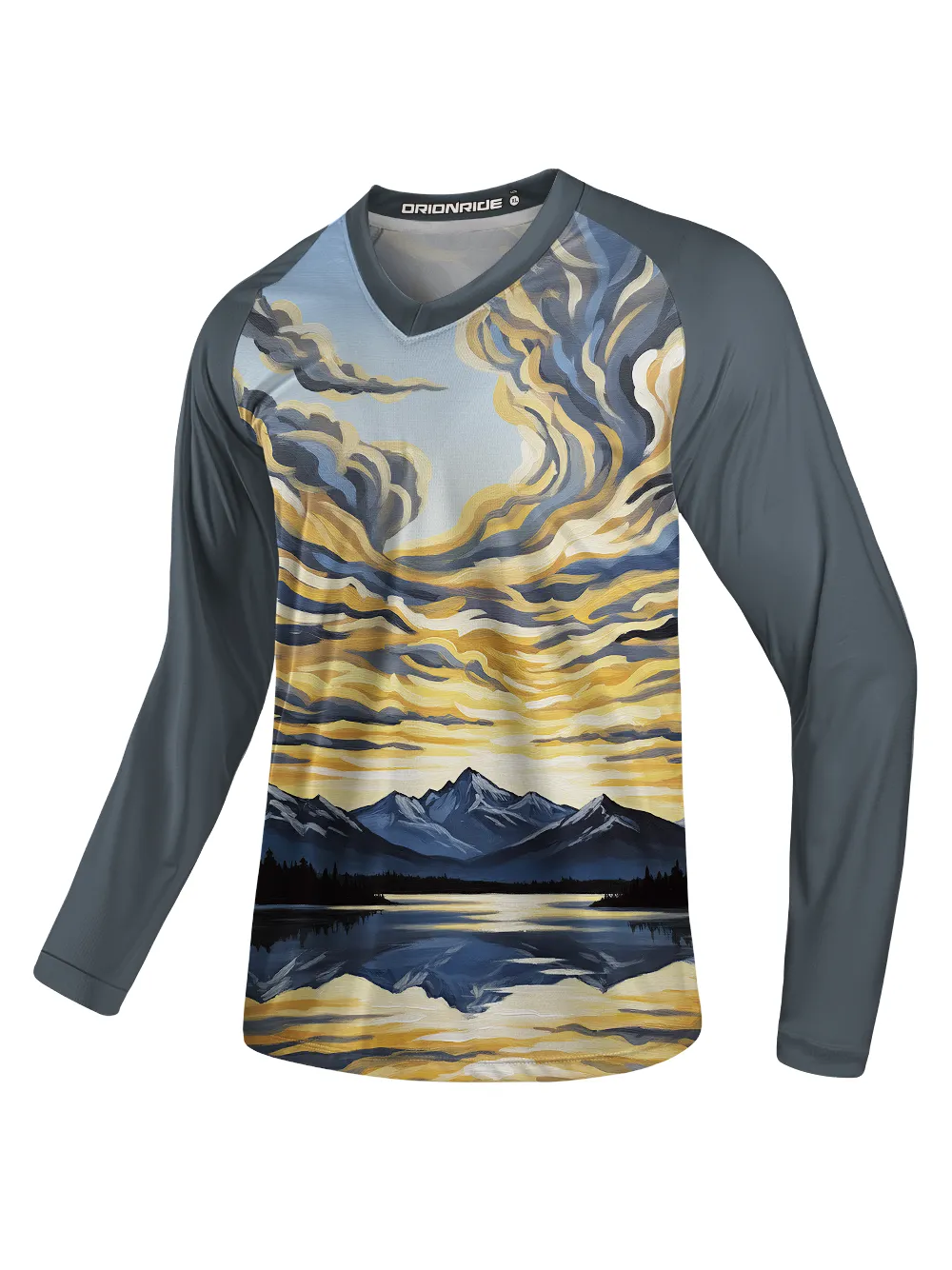 Orionride Sunset Reflection Long Sleeve Downhill Jersey sold by Orionride