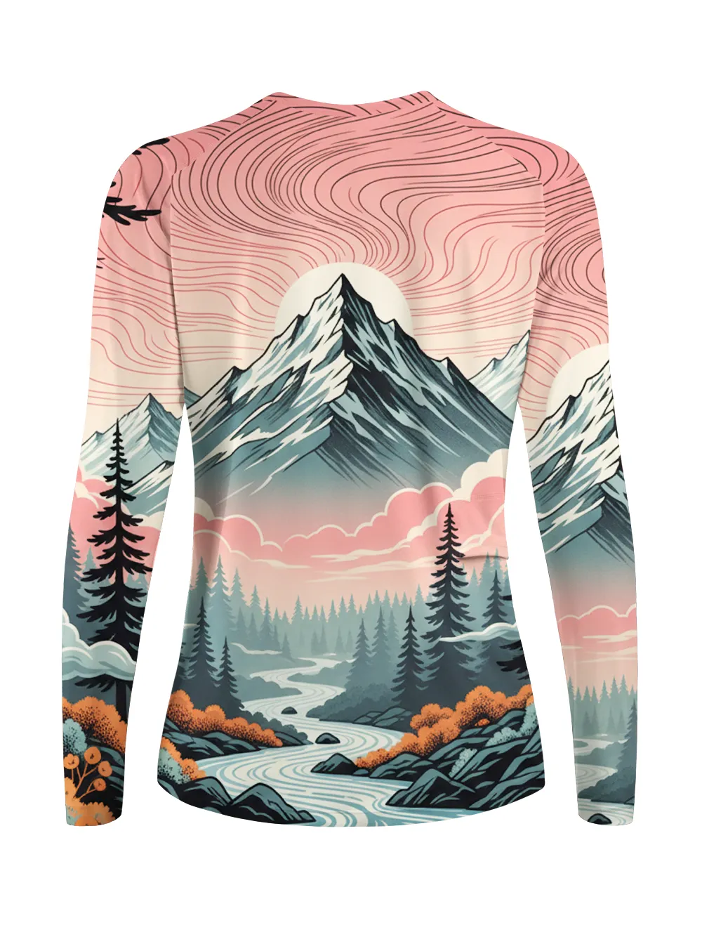 Orionride Pink Sky Women's Quick Dry Downhill Jersey sold by Orionride product image thumbnail 3