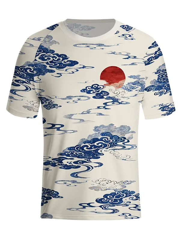 Orionride Auspicious Clouds Men's Lightweight Mesh T-shirt made by Orionride