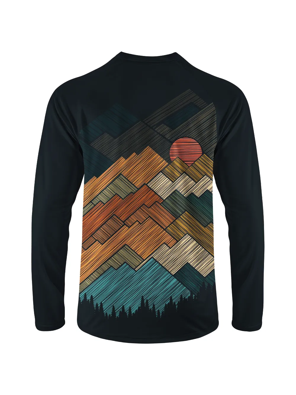Orionride Draw Mountain Peaks Long Sleeve Downhill Jersey sold by Orionride product image thumbnail 3