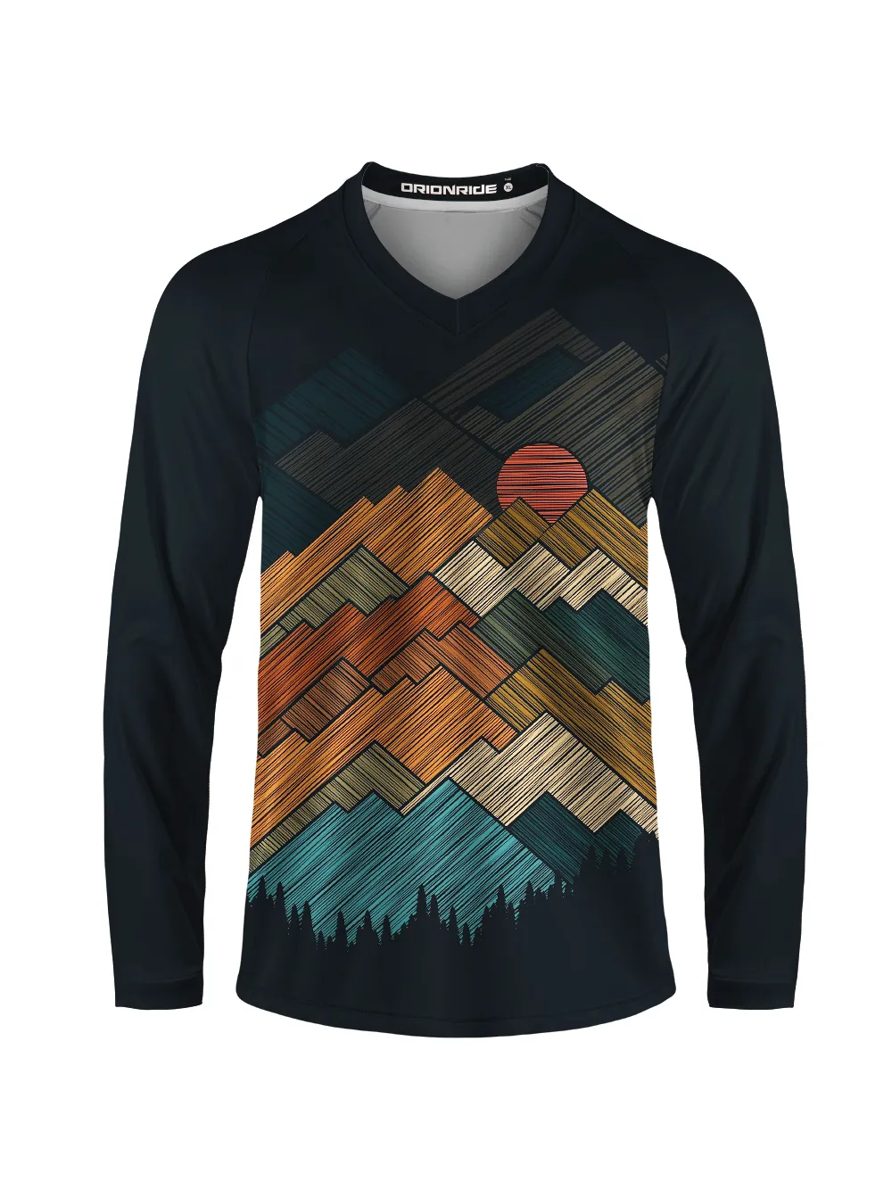 Orionride Draw Mountain Peaks Long Sleeve Downhill Jersey sold by Orionride product image thumbnail 2