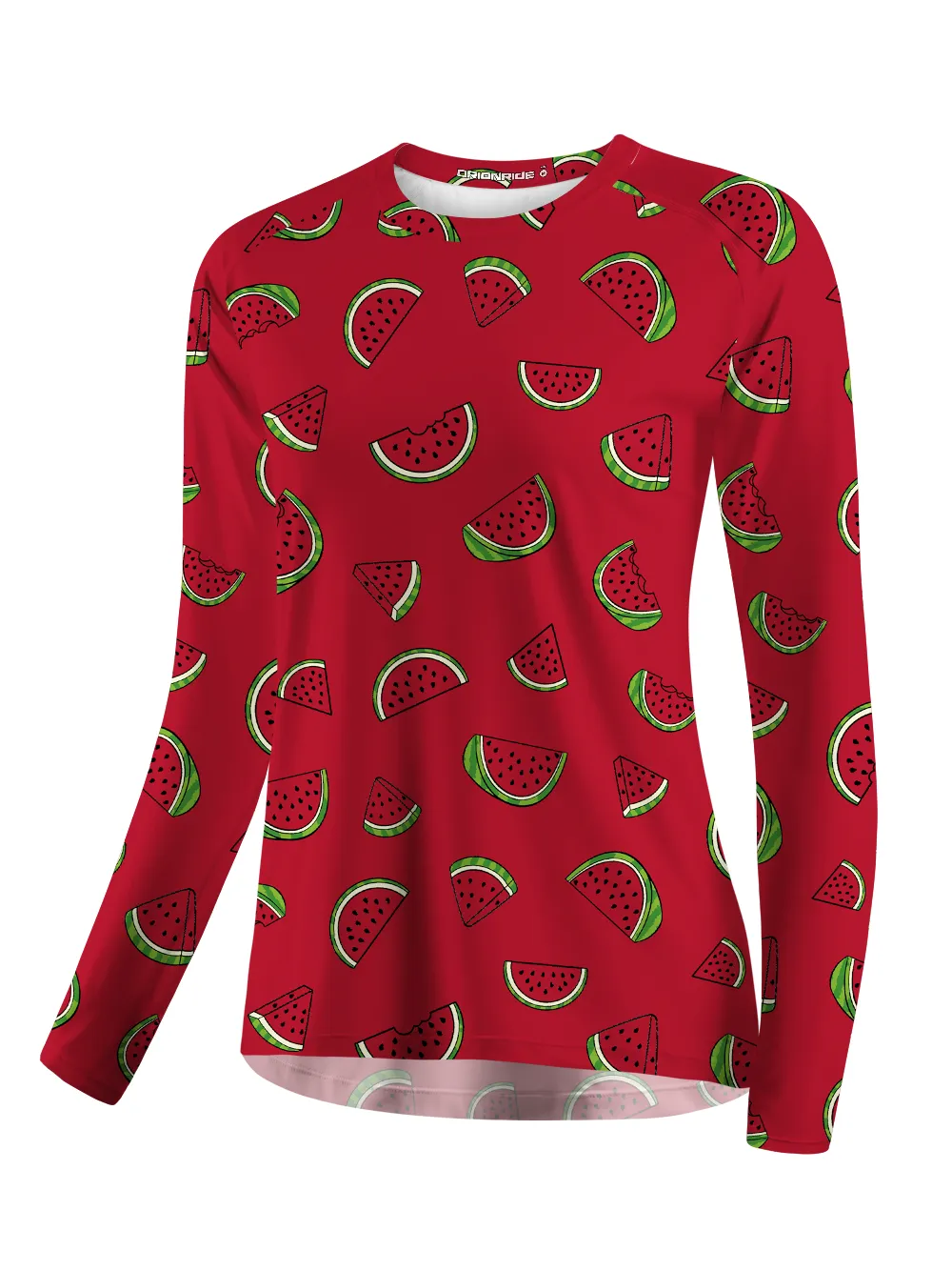 Orionride Fresh Watermelon Women's Quick Dry Downhill Jersey sold by Orionride