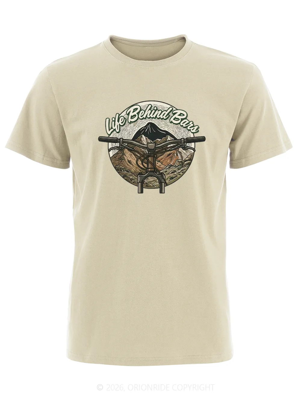 Orionride Handlebars Short Sleeves Bike T-Shirt sold by Orionride product image thumbnail 4