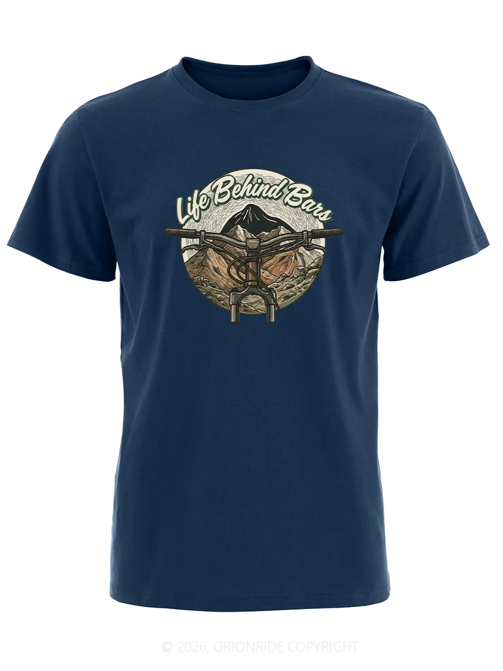 Orionride Handlebars Short Sleeves Bike T-Shirt sold by Orionride product image thumbnail 2