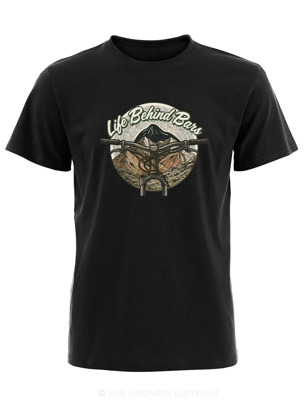Orionride Handlebars Short Sleeves Bike T-Shirt sold by Orionride product image thumbnail 5