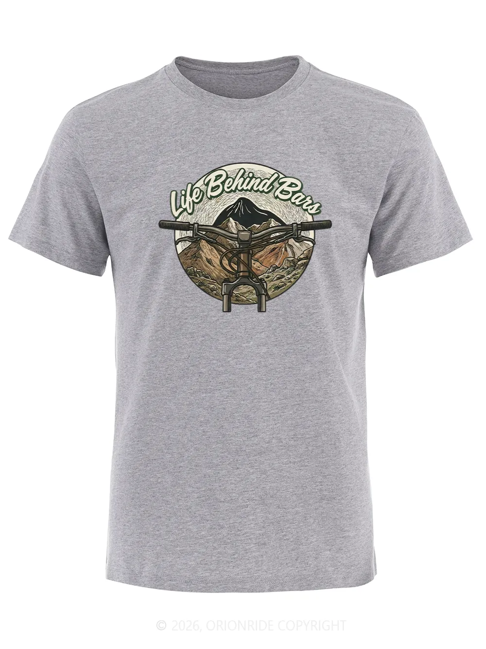 Orionride Handlebars Short Sleeves Bike T-Shirt sold by Orionride product image thumbnail 3