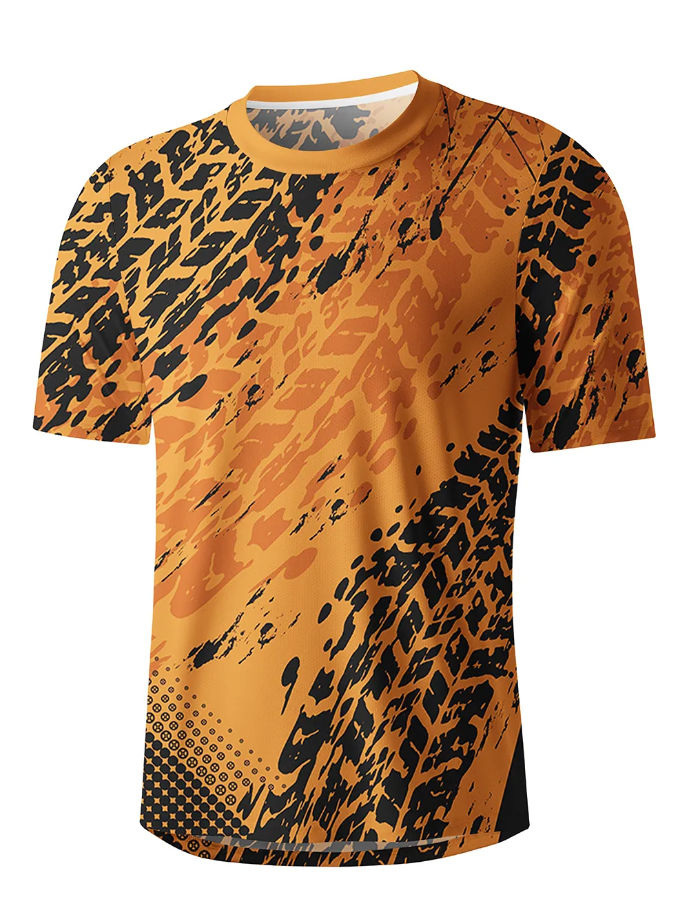 Orionride Tire Marks Men's Breathable Short Sleeve Technical Tee sold by Orionride product image thumbnail 2