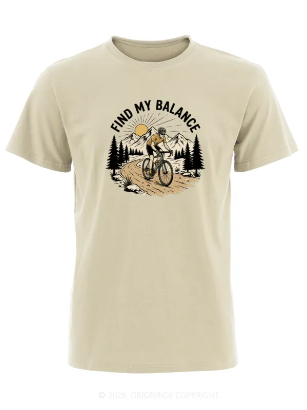 Orionride Find My Balance Short Sleeves Bike T-Shirt made by Orionride