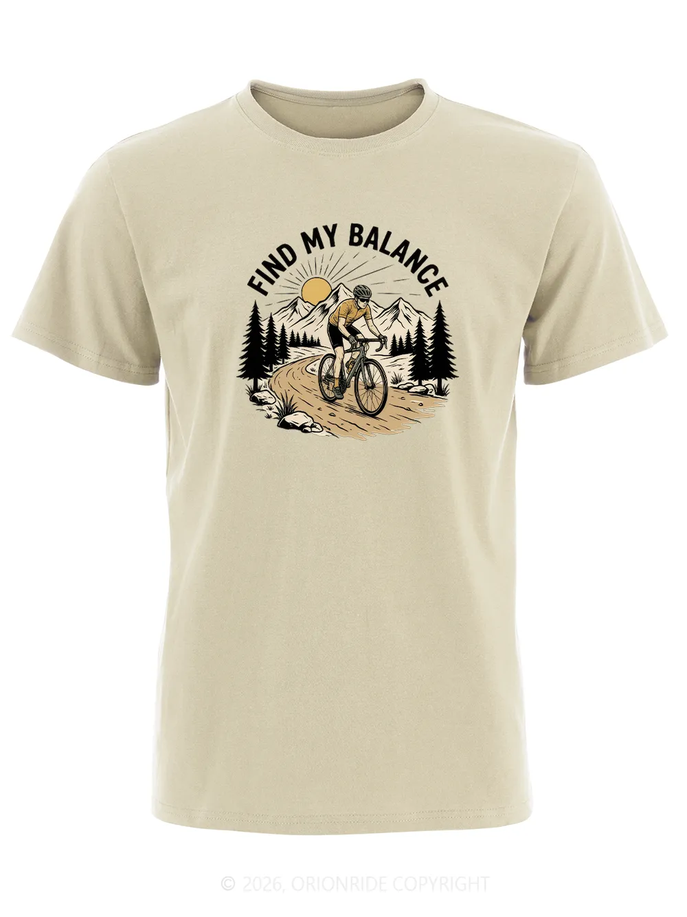 Orionride Find My Balance Short Sleeves Bike T-Shirt sold by Orionride